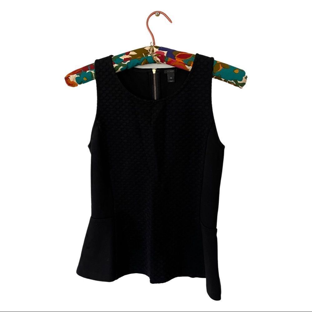 J. crew | black women’s fitted tank top  | size xs